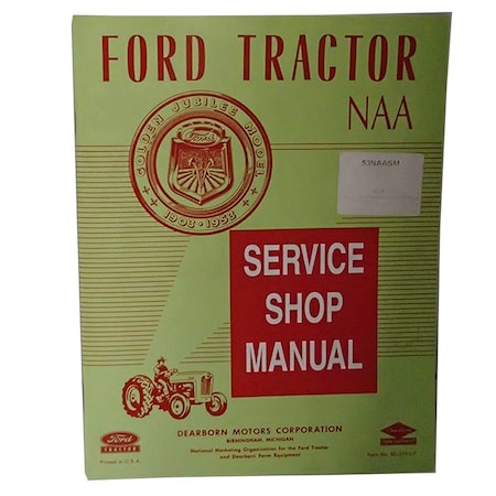 Aftermarket Shop Service Repair Guide Manual For 19531955 Fits Ford Tractor NAA Golden Jubi MAR60-0045